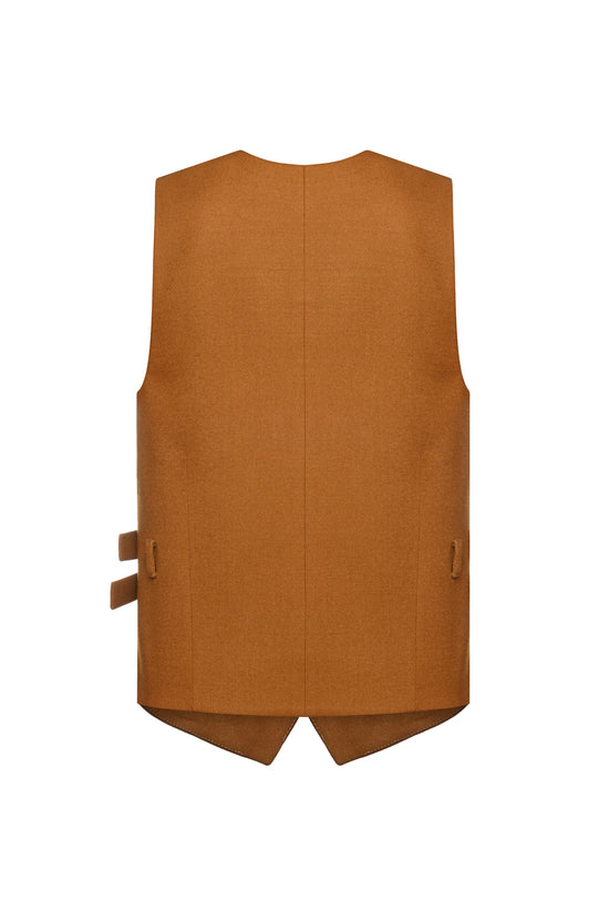 Wool Double-Belted Vest