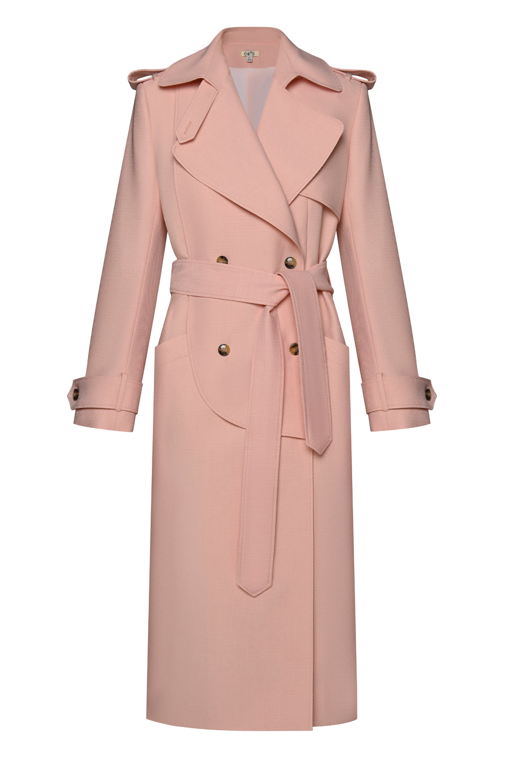 Twill Pink Trench Coat