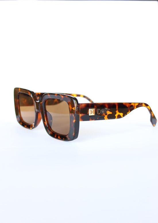 Leopard Rectangular Sunglasses