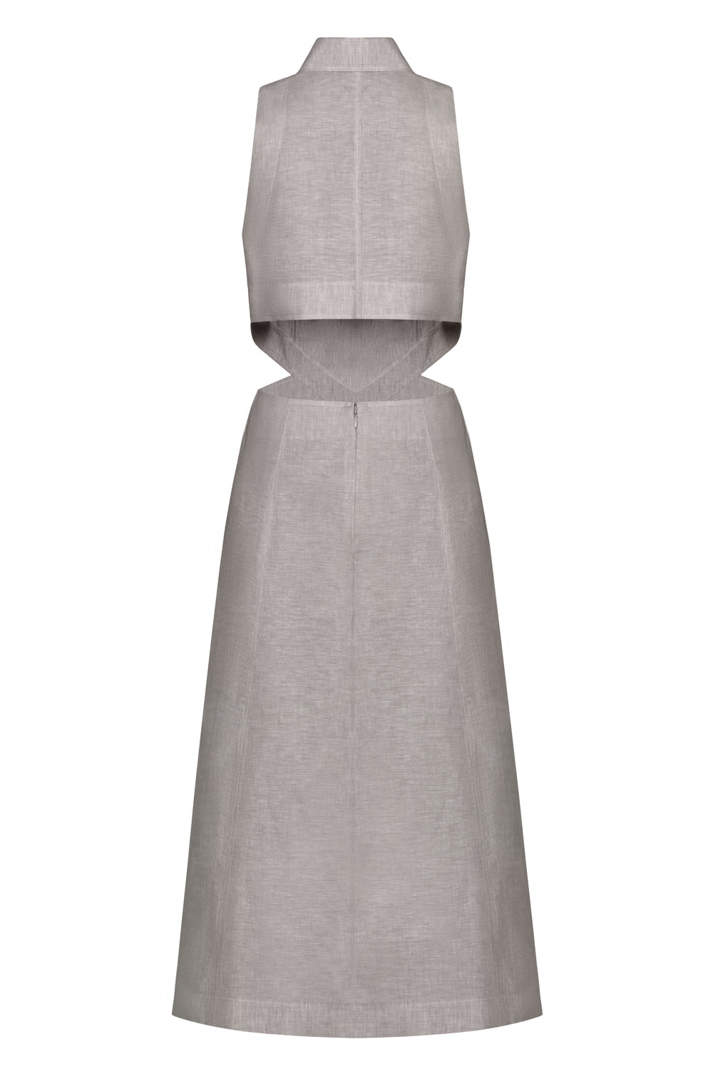 Cut Out Linen Dress