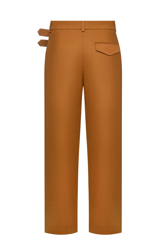Double Belted Wool Pants