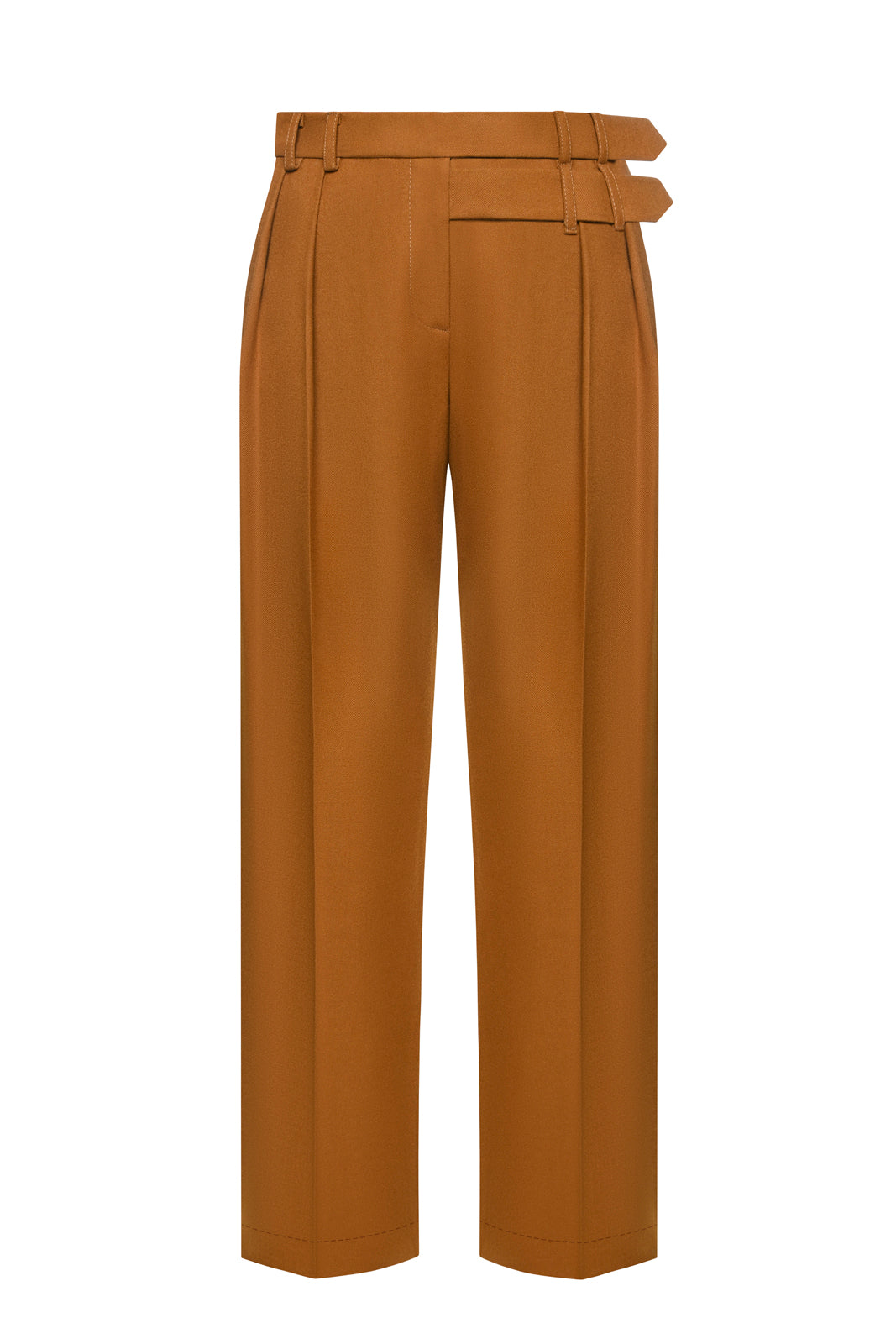 Double Belted Wool Pants