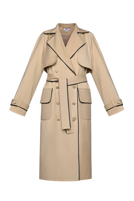 Linen Trench Coat