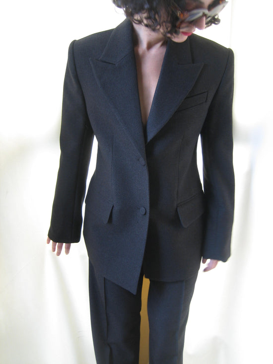 Fitted-Waist Blazer