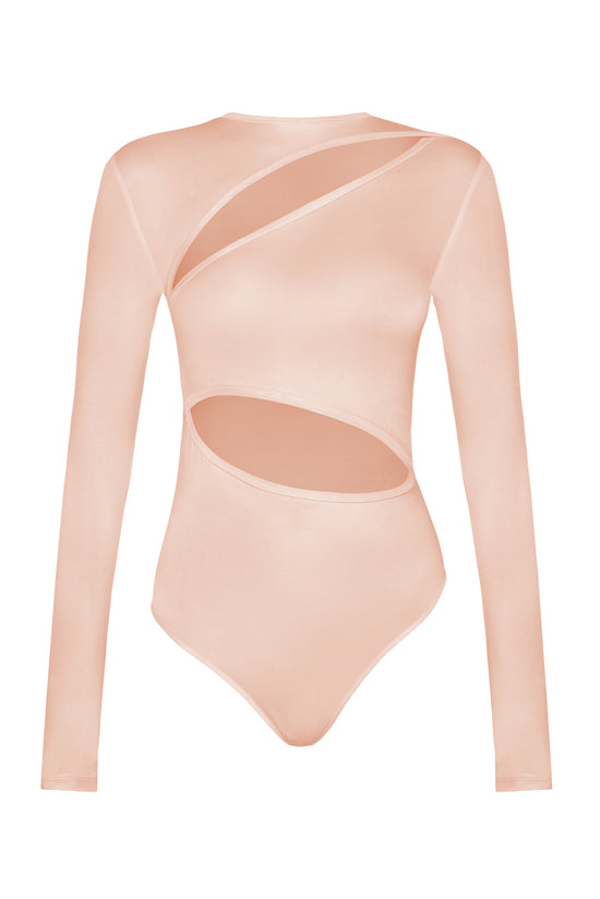 Cut Outs Pink Bodysuit