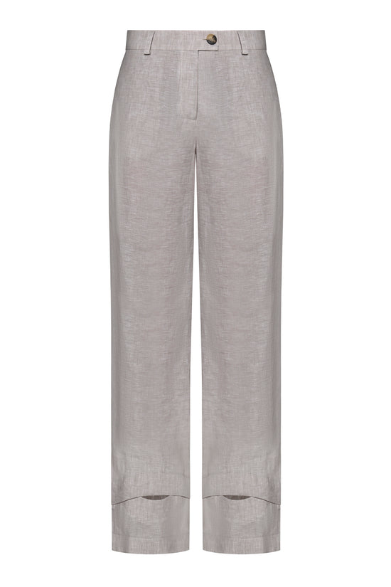 Gray Linen Pants