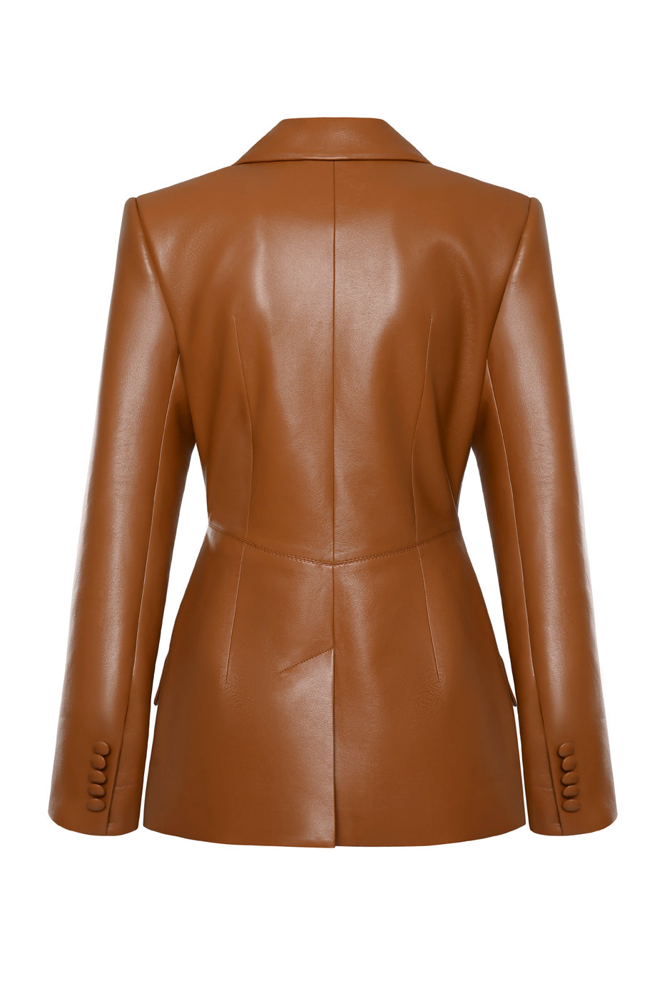 Faux Leather Blazer