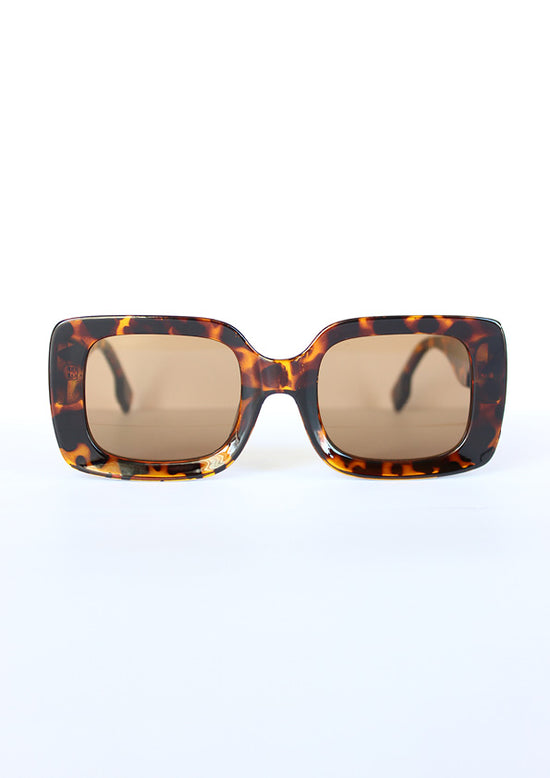 Leopard Rectangular Sunglasses