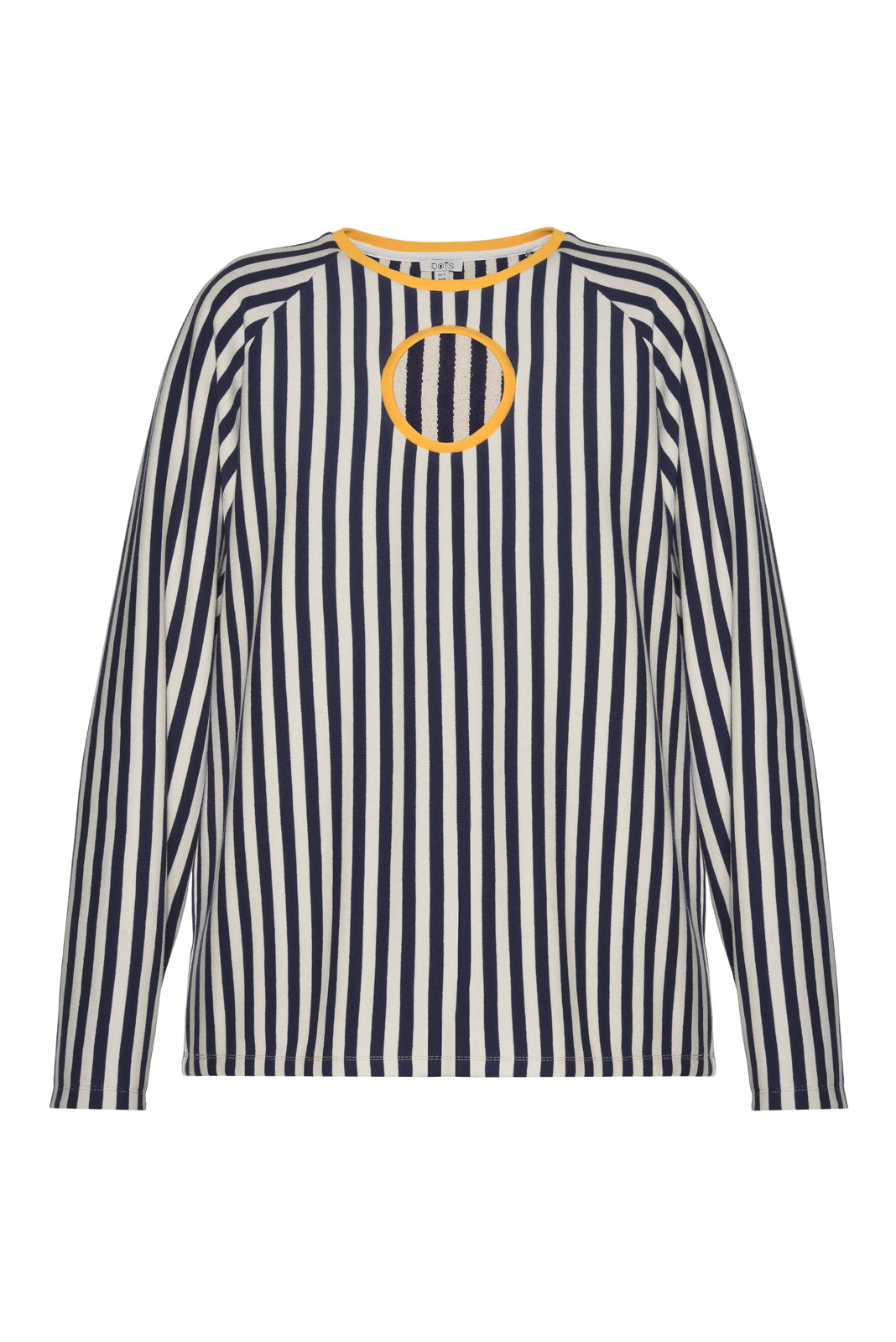 Cut Outs Striped Sweatshirt